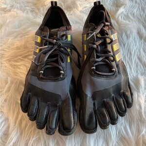 Vibram FiveFingers Black and Yellow Shoes